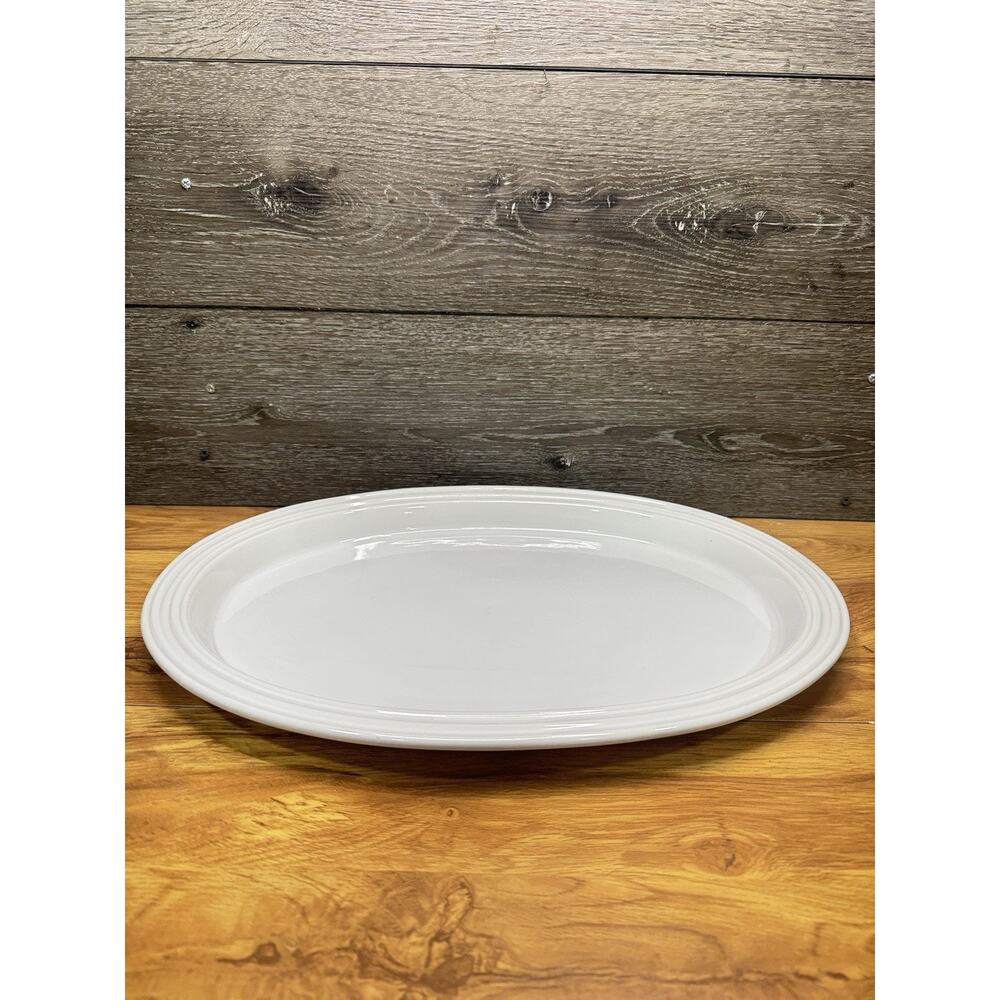 Le Creuset Large Oval Serving Platter Tray 18" x 13" White